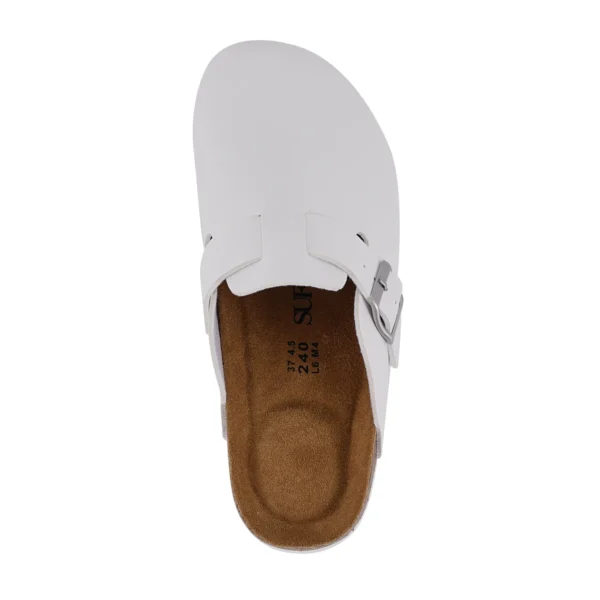 TerraCork™ Faux Leather Cork Clogs – Boston-Style Outdoor Flat Clog Mules 2