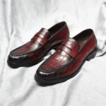 GatorCraft™ Handmade Alligator Penny Loafers – Slip-On Luxury for Any Occasion 4