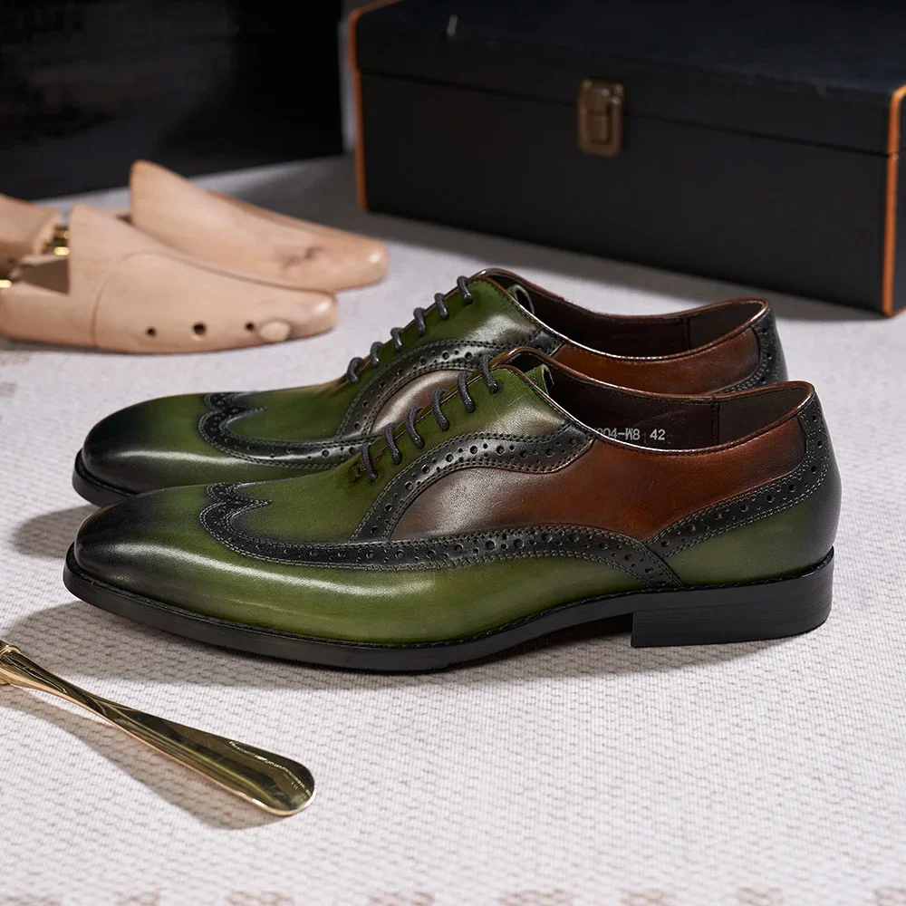 VenetianElite™ Unrivaled Italian Brogue Oxfords – Waterproof Luxury Shoes 4