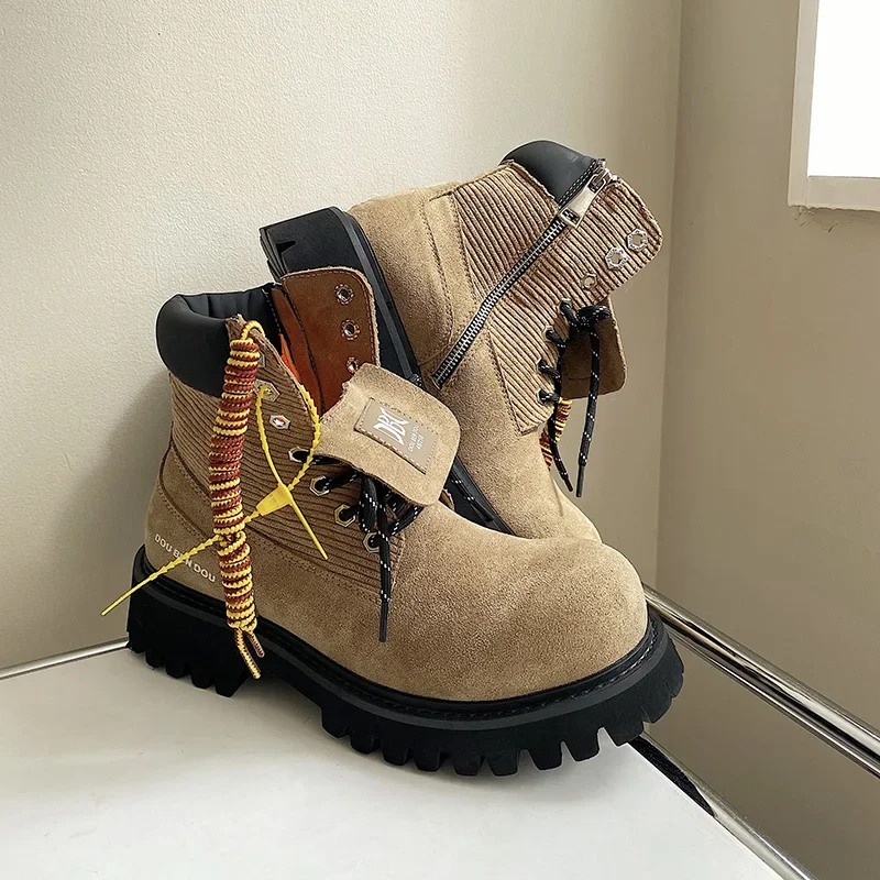 Winter Suede Leather Mating Boots™ – British-Style Ankle Desert Boots for Winter Comfort 8
