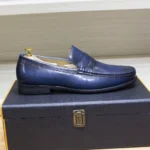 SupremeStride™ Luxury Waterproof Penny Loafers – Genuine Leather Men’s Elite Slip-Ons 5