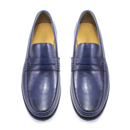 SupremeStride™ Luxury Waterproof Penny Loafers – Genuine Leather Men’s Elite Slip-Ons 2