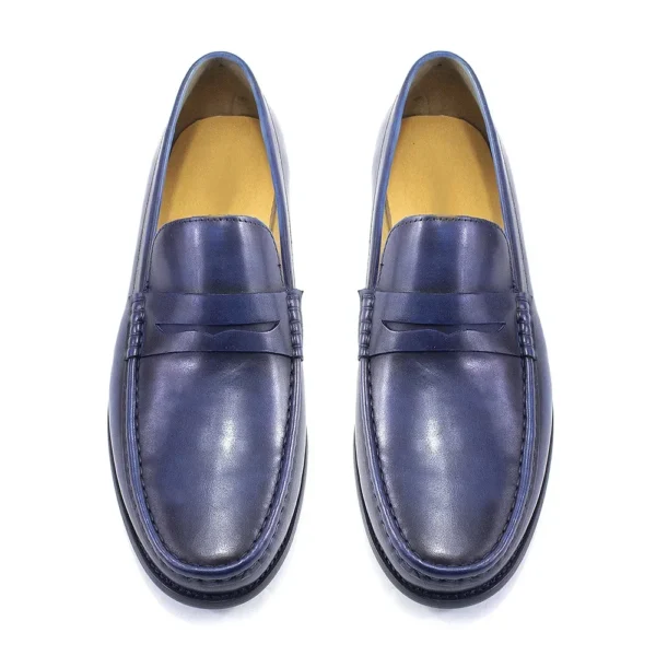 SupremeStride™ Luxury Waterproof Penny Loafers – Genuine Leather Men’s Elite Slip-Ons 2