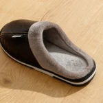 CozyStep™ Comfortable Waterproof PU Leather Winter Slippers – Big Sizes 4