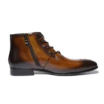 2.8 cm Stylish Waterproof Calf Leather Ankle Boots for Men – RegaliaElite™ High-Top Dress Shoes 6