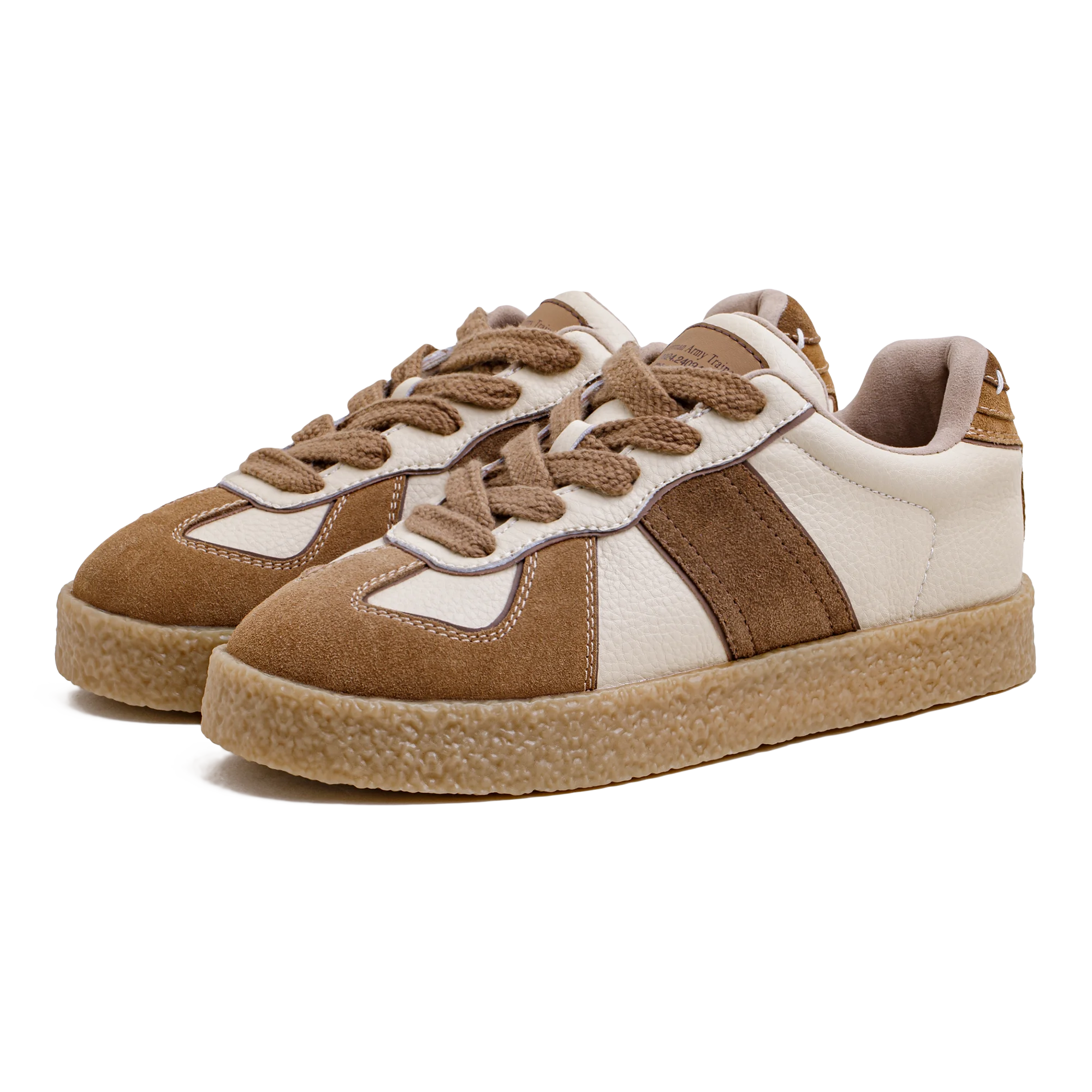GermanStride™ Men’s Vintage Patchwork Trainer Sneakers – Fall Casual Low-Top 6