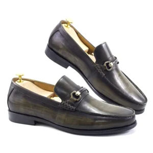 ClassicEdge™ Men’s Metal Chain Leather Loafers – Waterproof Handmade Slip‑Ons 19