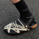 Original Dark Cross-Tie Painted Leather Mules™ – Men’s Summer Sandals