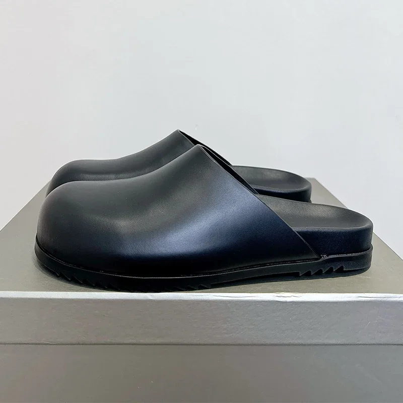 Genuine Leather Lazy Mules™ – Unisex Sheepskin-Lined Platform Slippers 2