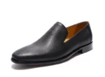 EmeraldVue™ Bold Green Genuine Leather Slip‑On Loafers – Waterproof Men’s Slip‑On Dress Shoes 15