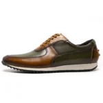 ArtisanStride™ Men’s Hand-Painted Big-Size Genuine Cowhide Oxfords | Sizes 7–15 Casual Oxford Lace-Ups. 4