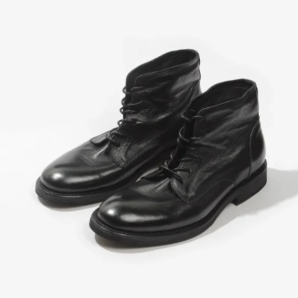 Top 1 Handmade Vintage British Leather Motorcycle Boots – BritCruiser™ Men’s High-Tops 8