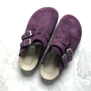 Cork Comfort Clogs™ – Unisex Cow Suede Arch Support Slippers 1