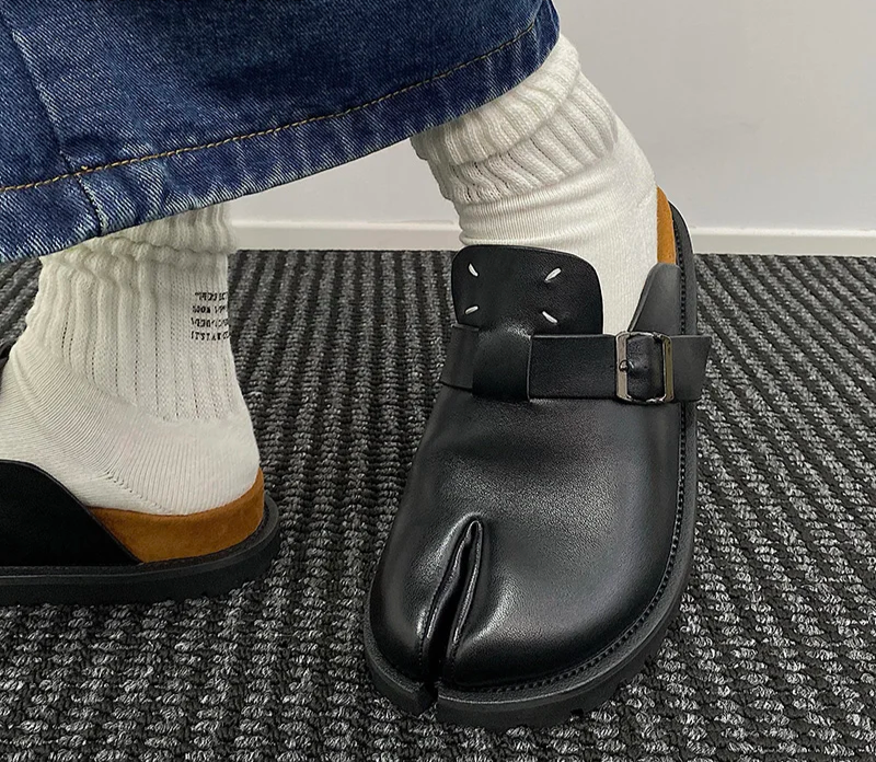 Summer Tabi Cork-Leather Slippers™ 4