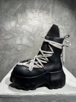 Gothic Rider Platform Boots™ – Unisex High-Top Leather Sneakers 6
