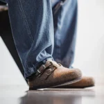 5-Star Premium Men’s Wool Felt Mules – Vintage Slip-On Cork-Sole Loafers 6