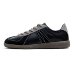 StrasseForm™ Vintage Black Trainer Sneakers – Men’s Low-Top Color-Block Lace-Up Sport Casual Shoes for Spring & Autumn 6