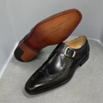 Luxury Wingtip monk strap brogue oxfords | ImperialCraft™ 100% Hand-polished genuine cow leather Shoes 4