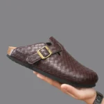 COVARO™ Unisex Adjustable Cork Leather Slippers – Summer Toe-Cover Slides 3