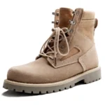 2025 Yellow Suede Men Hunter Boots | Breathable Winter Desert Boots with Platform Sole 5