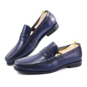 SupremeStride™ Luxury Waterproof Penny Loafers – Genuine Leather Men’s Elite Slip-Ons 1