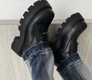 Matsuke Elevate™ 7CM Black Unisex Derby Shoes 4
