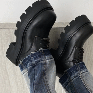 Matsuke Elevate™ 7CM Black Unisex Derby Shoes 4