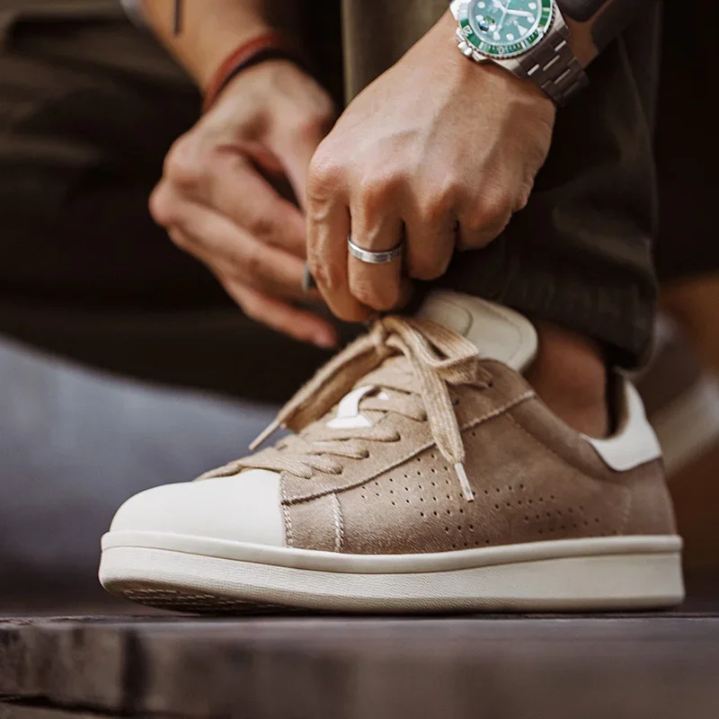 ArrowFlex™ Men’s Premium Vintage Breathable Mixed-Color Low-Top Board Casual Sneakers ArrowFlex™ Men’s Premium Vintage Breathable Mixed-Color Low-Top Board Casual Sneakers