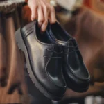 WALLABRIT™ Men’s Retro Wallabee Derby Shoes – Genuine Leather Round Toe Lace-Ups 3