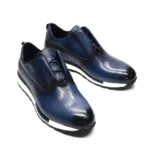 UrbanStride™ Classic Leather Sneakers – Men's Designer Business Casual Shoes 2