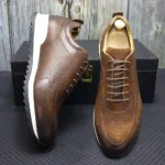 Luxury Men's Genuine Leather Lace-Up Oxfords | Comfortable Casual Sneakers for Spring & Autumn 4