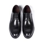 ItalianCraft™ Men’s Handmade Genuine Leather Derby Shoes – Waterproof Business Formal 8