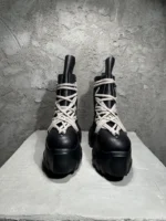 Gothic Rider Platform Boots™ – Unisex High-Top Leather Sneakers 4