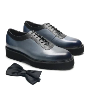 SkyLift™ Genuine Leather Oxford Elevator Sneakers - Top 2 Height-Increasing Oxford Sneakers for Men 1