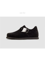 5-Star Ultimate Cozy Black Suede Mules for Men – Warm Slip-On Casual Loafers 5