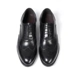 BrogueElite™ Men’s Genuine Leather Wingtip Oxford Lace‑Up Dress Shoes 6