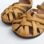 Ultimate Genuine Leather Woven Sandals for Women – 2025 Summer Comfort Cowhide Woven Sandals 4