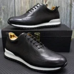 Luxury Men's Genuine Leather Lace-Up Oxfords | Comfortable Casual Sneakers for Spring & Autumn 5