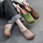 WOMADIA™ Retro Handmade Genuine Leather Summer Mules 1