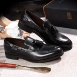 Classic Men Tassel Loafers – Genuine Cow Leather Handmade Slip-On Dress Shoes for Office, Wedding & Casual Wear 2