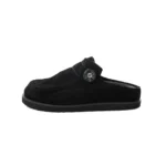 SEABOUND™ Men's Khaki Beach Cow Suede Mules – Height-Increasing Summer Slippers