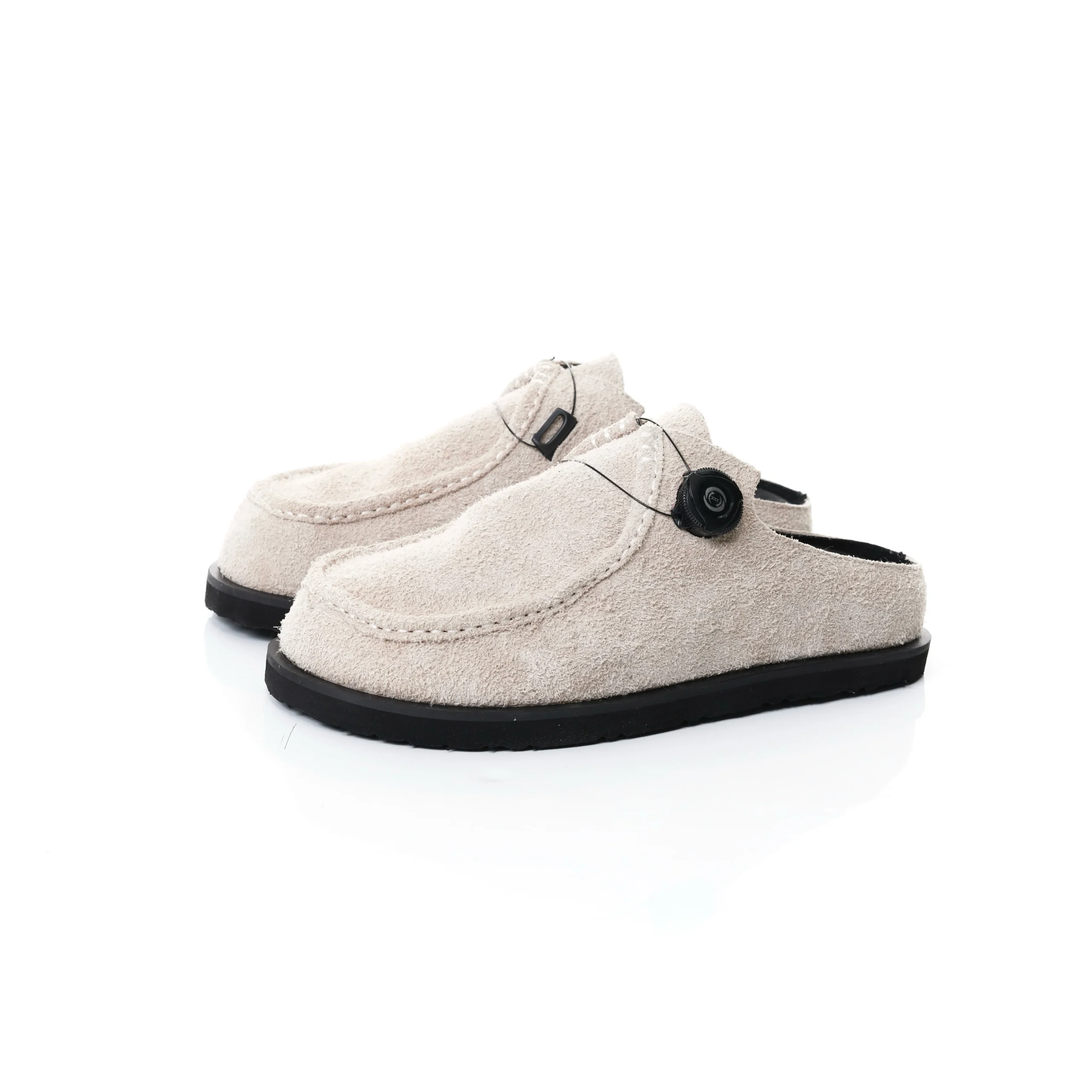 SEABOUND™ Men's Khaki Beach Cow Suede Mules – Height-Increasing Summer Slippers SEABOUND™ Men's Khaki Beach Cow Suede Mules – Height-Increasing Summer Slippers