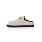 SEABOUND™ Men's Khaki Beach Cow Suede Mules – Height-Increasing Summer Slippers