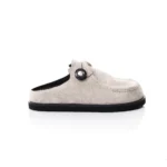 SEABOUND™ Men's Khaki Beach Cow Suede Mules – Height-Increasing Summer Slippers