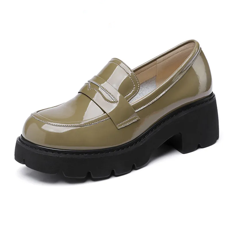 Brixton™ Women’s Genuine Leather Platform Loafers