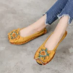 FloraEase™ Women’s Floral Genuine Leather Slip-On Flats | Spring & Autumn Casual 4