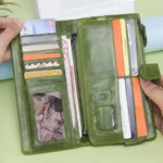 VeronaLux™ Women’s Genuine Leather Clutch Wallet – Long Phone Purse & Organizer 3