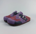 SpringSoul™ Women’s Mixed‑Color Cow Suede Boston Clogs - Genuine Leather Cork Slippers 8