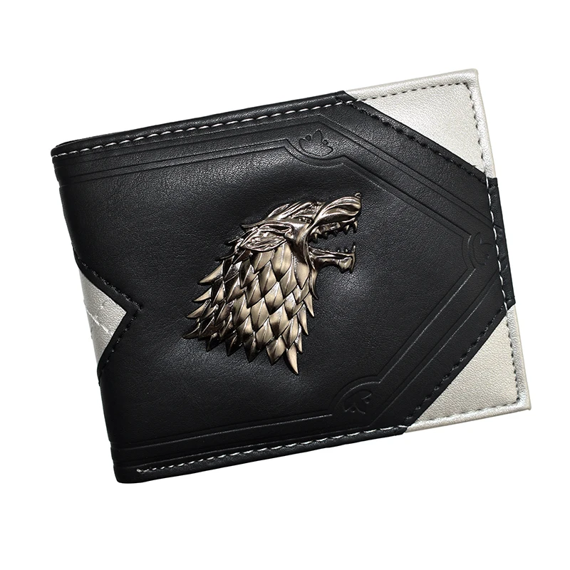 WolfEdge™ Metal Wolf Wallet for Men – PU Leather Short Purse with Coin Pocket & Card Slots 3