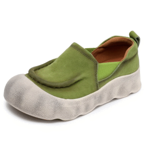 RootStep Native™ | Women’s 4cm Cow Suede Moccasin Flats – Soft Soled Slip-On Loafers for Spring & Autumn